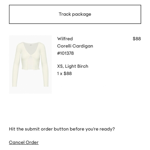Aritzia Wilfred ‘Corelli’ Ribbed Cardigan - Picture 6 of 9